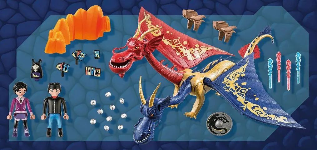 Playmobil Dragons The Nine Realms Wu & Wei & Jun Dragões 71080 Como treinar seu dragão - Foto 4