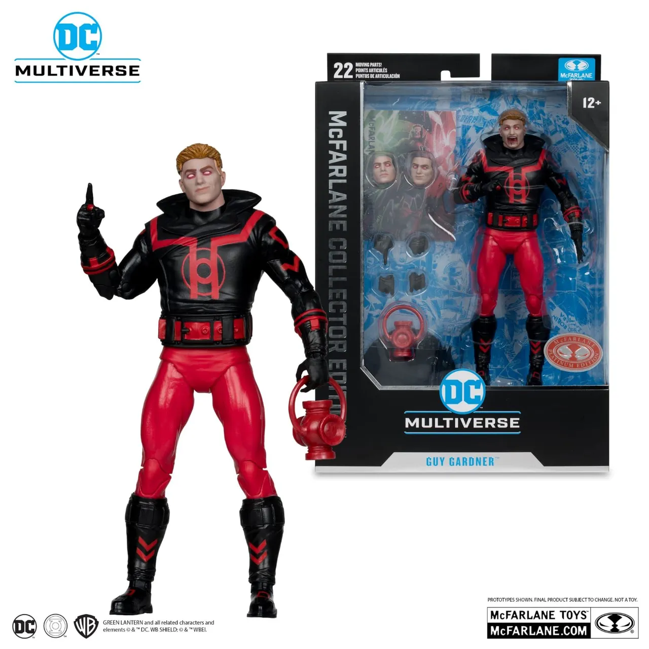 Guy Gardner (Red Lantern) McFarlane Collector Edition (Red Platinum)