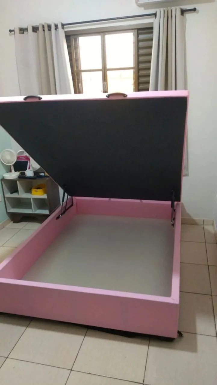 PROMOÇÃO RELÂMPAGO Cama Box Baú com Amplo Espaço Interno
