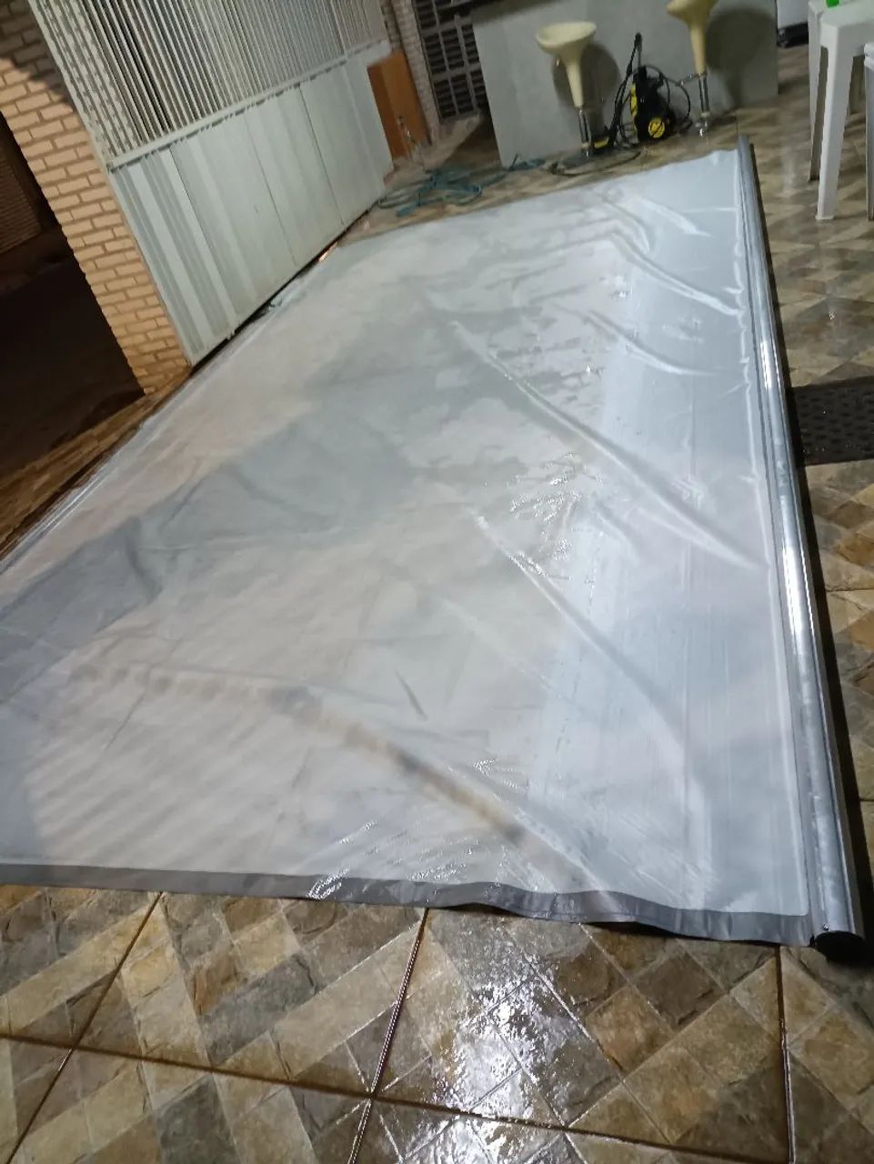 Toldo retrátil lona - 5,5m x 3m -  - Foto 2