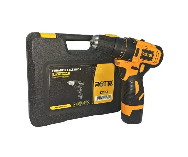 FURADEIRA ELÉTRICA 18V HÍBRIDA 1.5AH SISTEMA BRUSHLESS