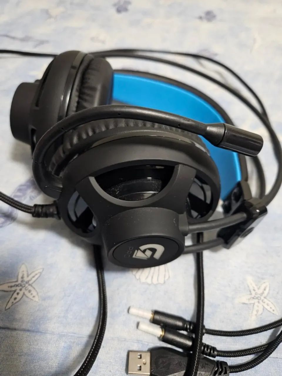 Headset Gamer Fortrek PRO H2 com LED Azul - Entrada P2