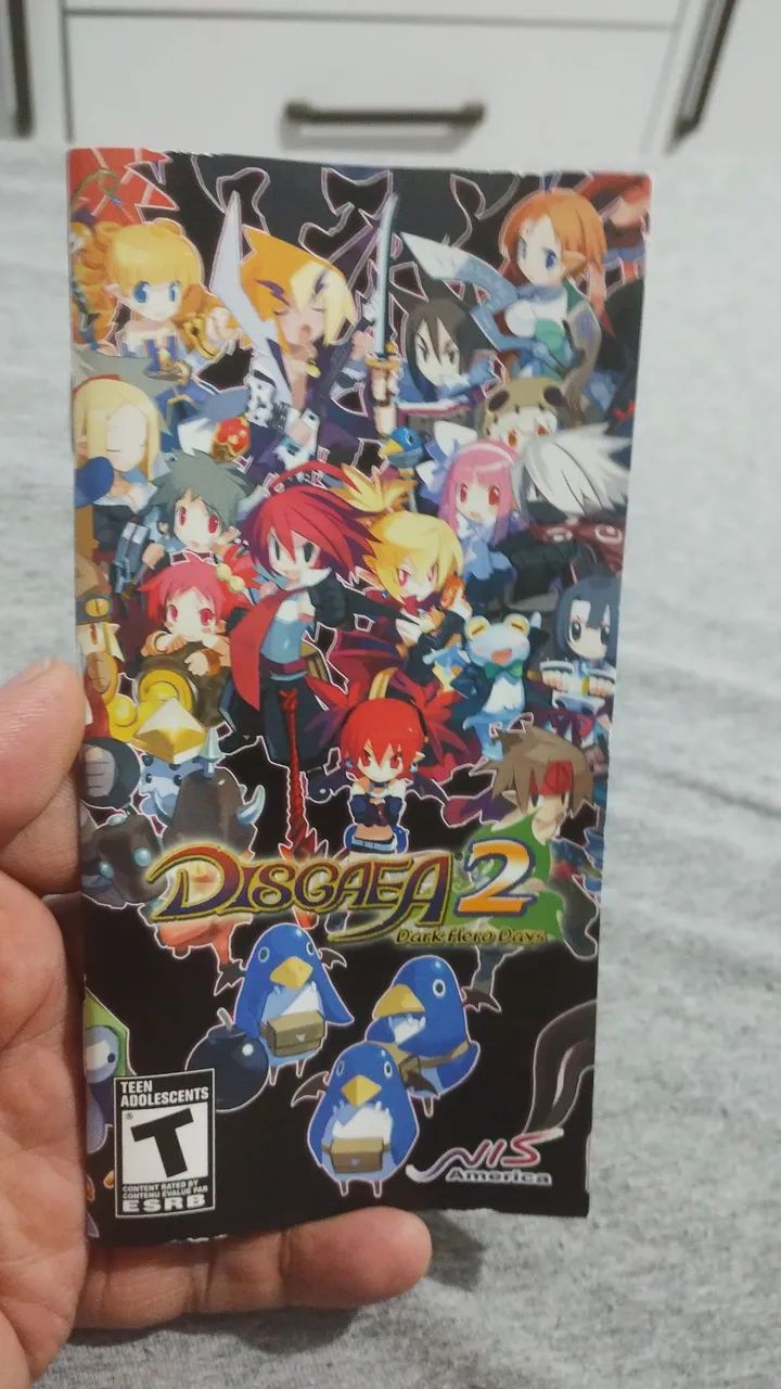 Caixa original do jogo disgaea 2 dark hero days psp - Foto 4
