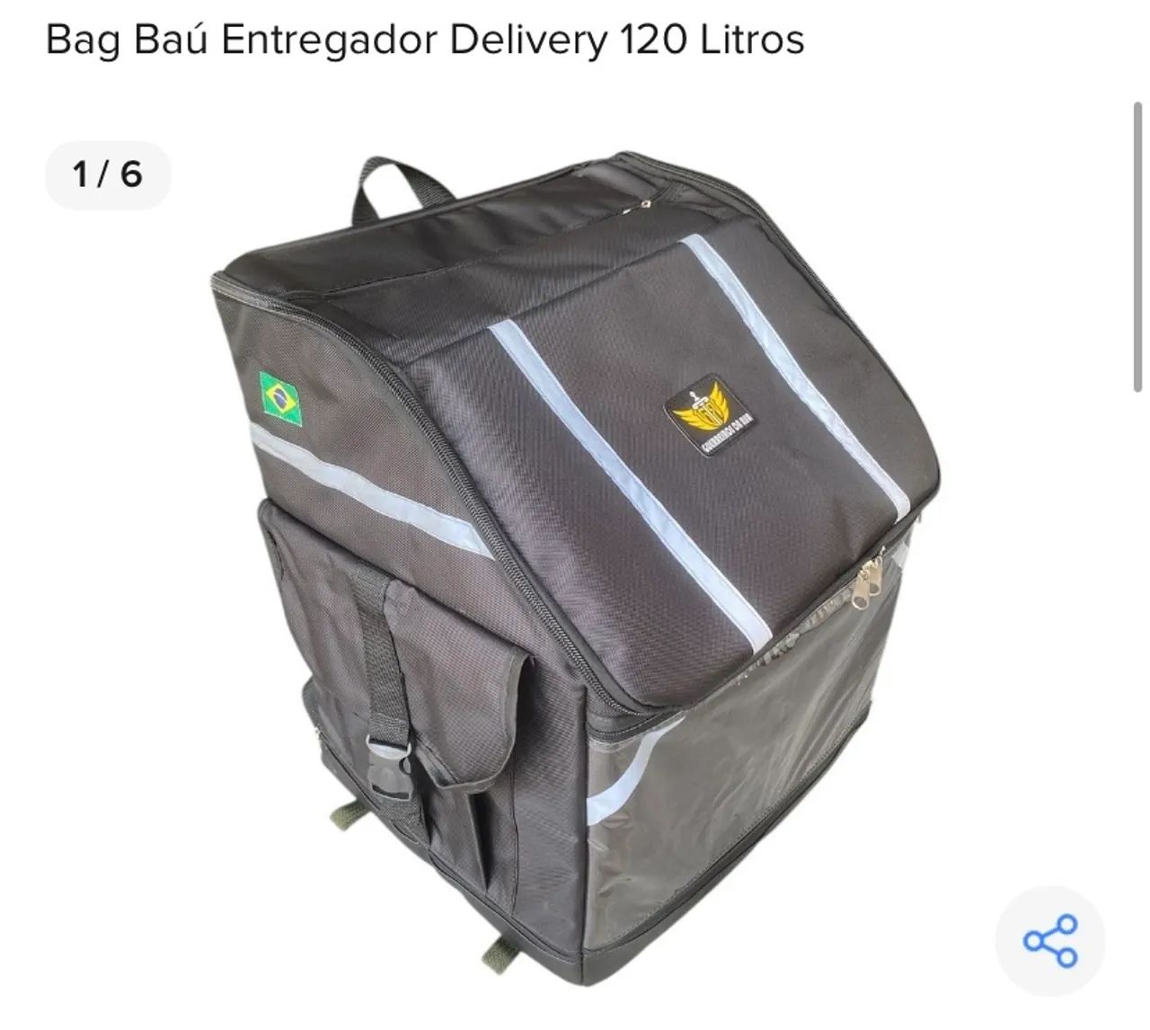 Bag baú entregador delivery 120 litros semi-nova - Foto 2