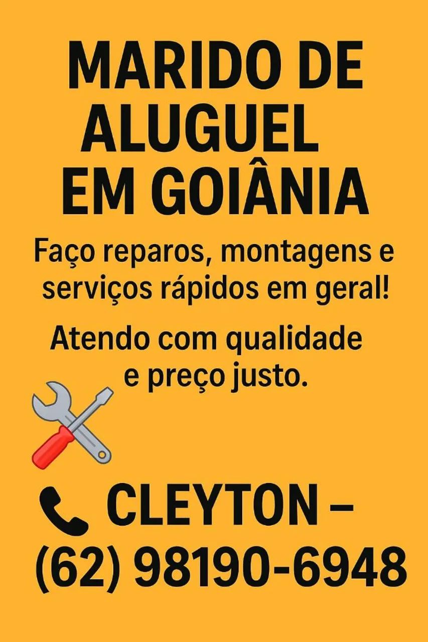 ? Marido de Aluguel em Goiânia - Serviços Rápidos e de Qualidade