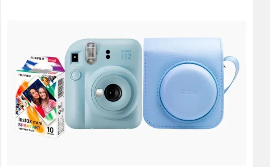 Instax Mini 12 + Filme Spray Art - Fotos Instantâneas
