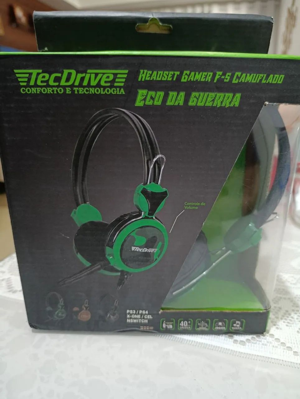 Headset Gamer F-5 Camuflado