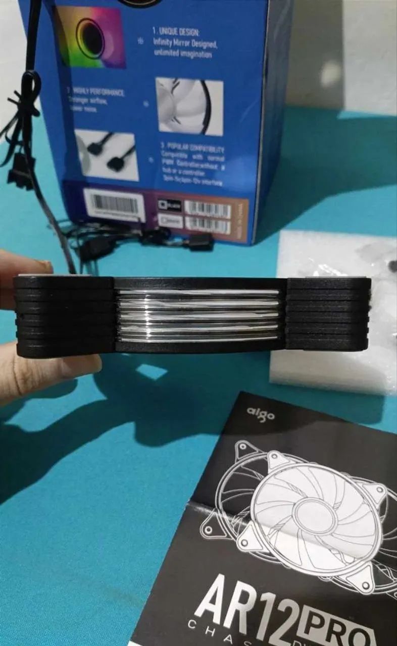 Kit de 5 Fans Aigo AR12 PRO, ARGB - Foto 3