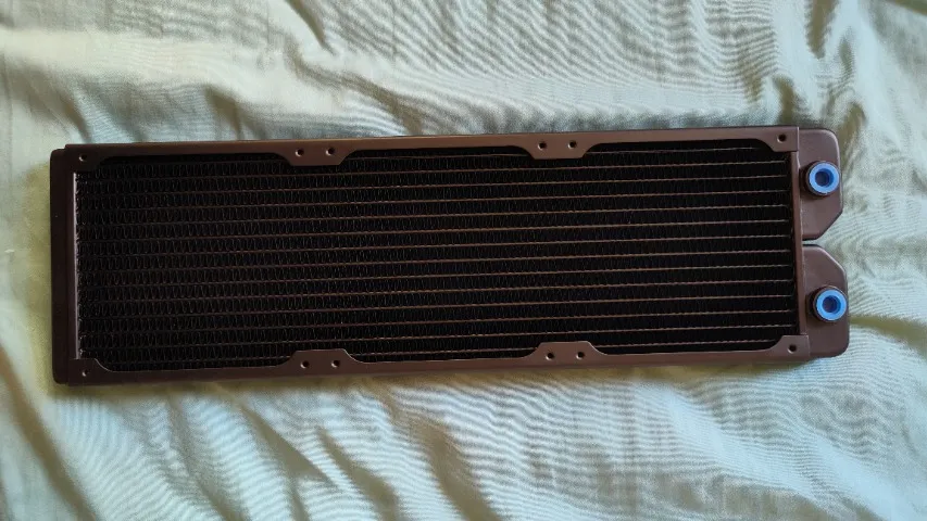 Radiador 360mm Cobre Para Water Cooler Custom Radiador De Cobre Preto, Refrigeração A Água