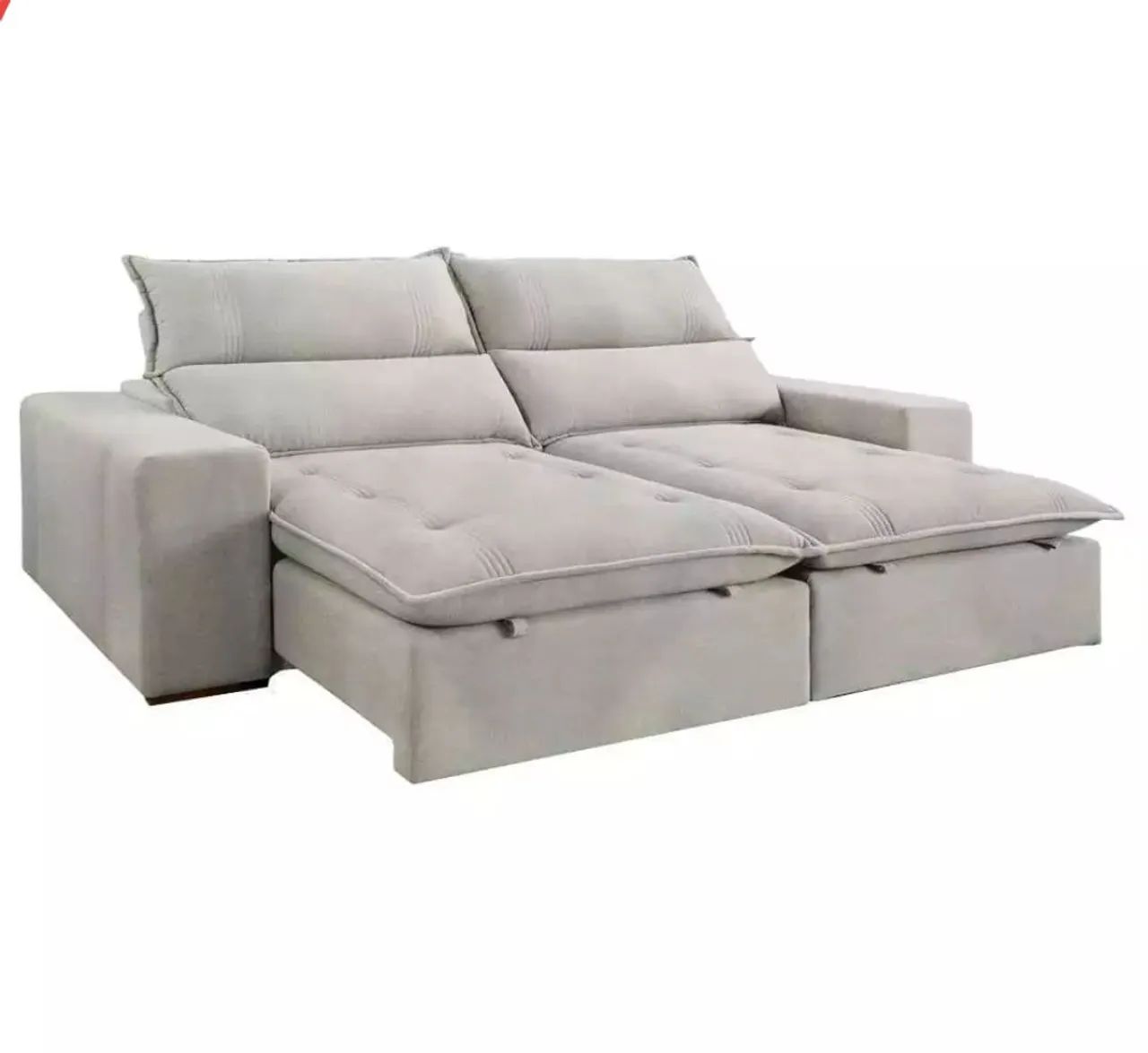 Sofa Retrátil Molas Ensacada Prada Super macio 457517272400537604