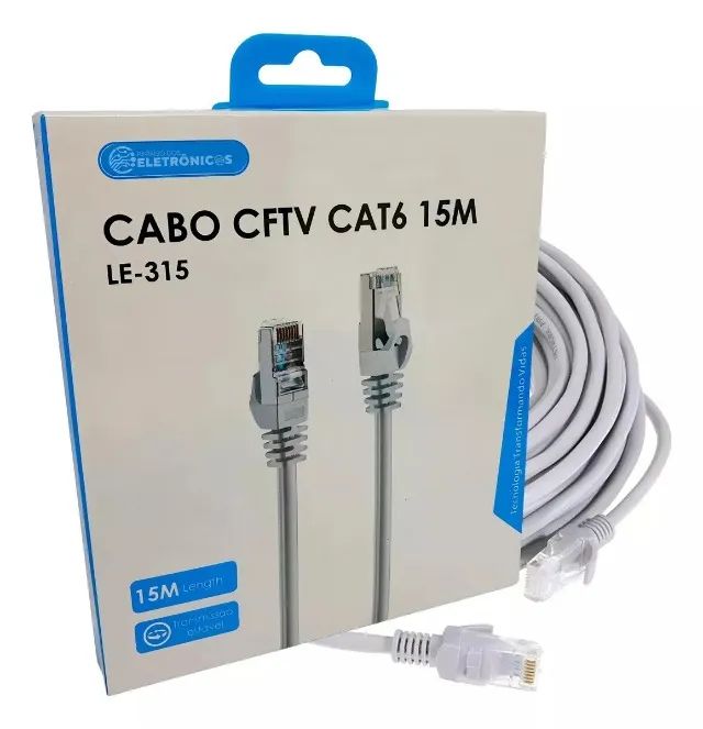 Cabo de Rede Cat6 15m It-Blue LE-315 - Alta Velocidade e Estabilidade - Loja Coimbra  - Foto 3