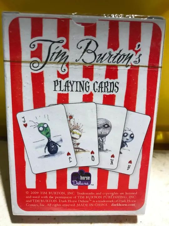 Baralho de jogar do Tim Burton novo lacrado - Foto 2