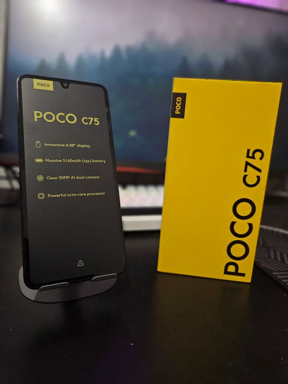 Xiaomi Poco C75 256gb Preto - Novo - Foto 2