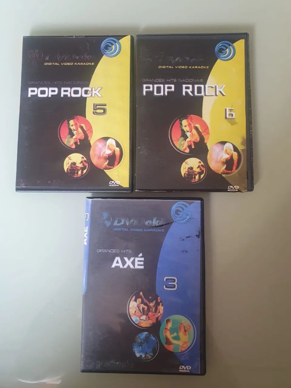 Dvdokê Gradiente Pop Rock 5 E 6, Axé 3 + Brinde - Leia - CDs, DVDs