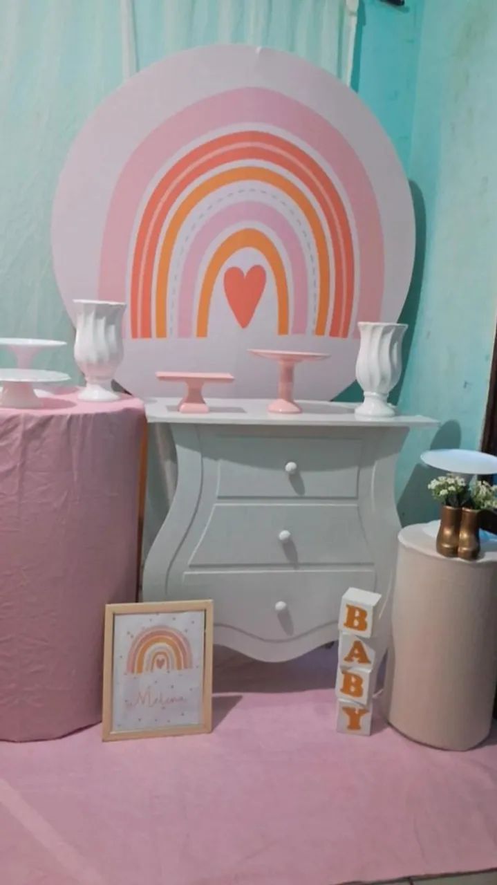 Painel do arco íris boho