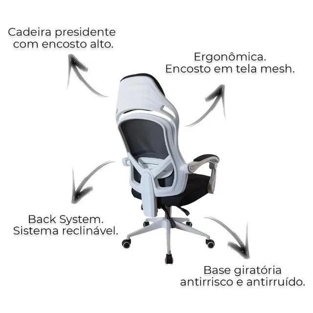 ? Cadeira de Escritório Ergonômica com Sistema Back System - Foto 2