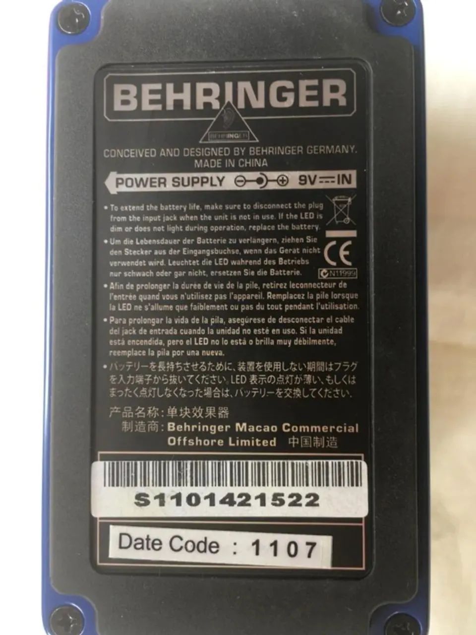 PEDAL BEHRINGER PH9 PHASER - Foto 3