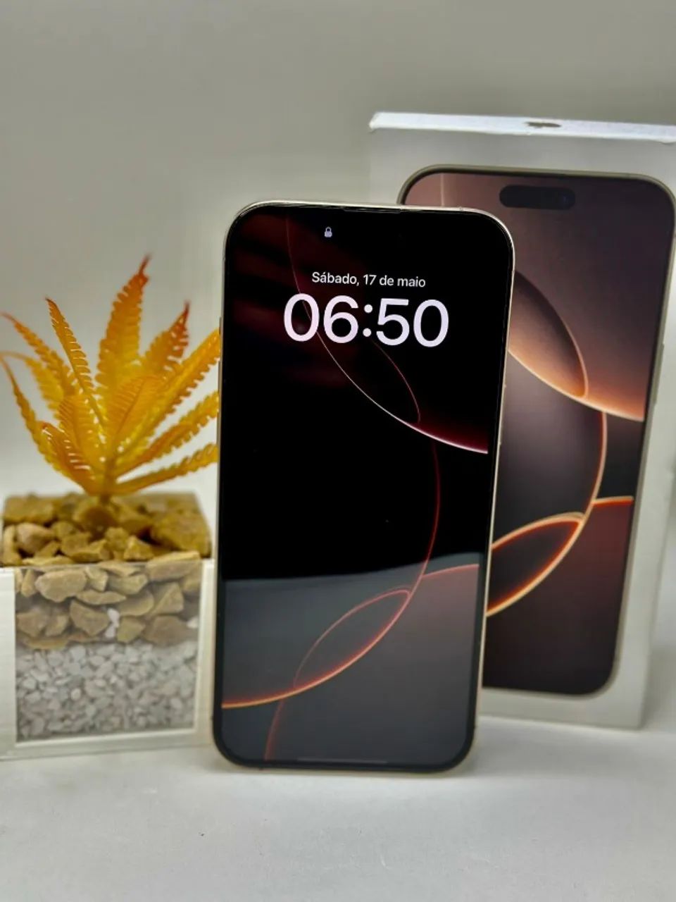 iphone 16 pro max   Desert Titanium  256GB  100% saúde da bateria  Anatel 