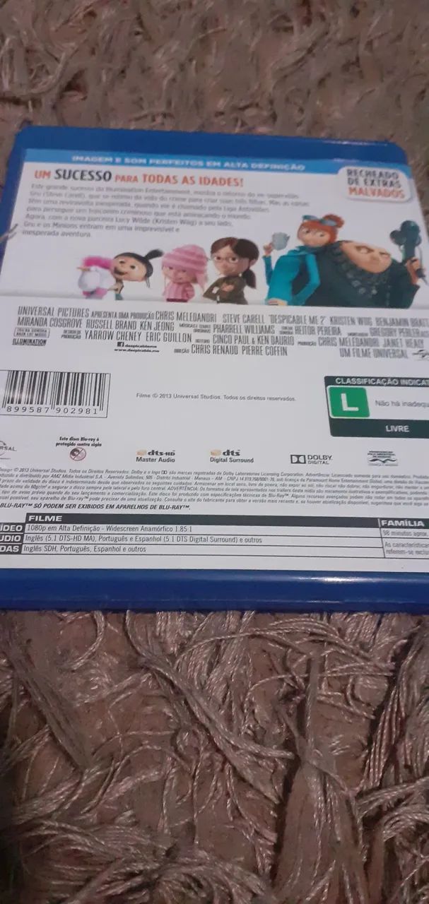 Bluray Meu Malvado Favorito 2 - Foto 3