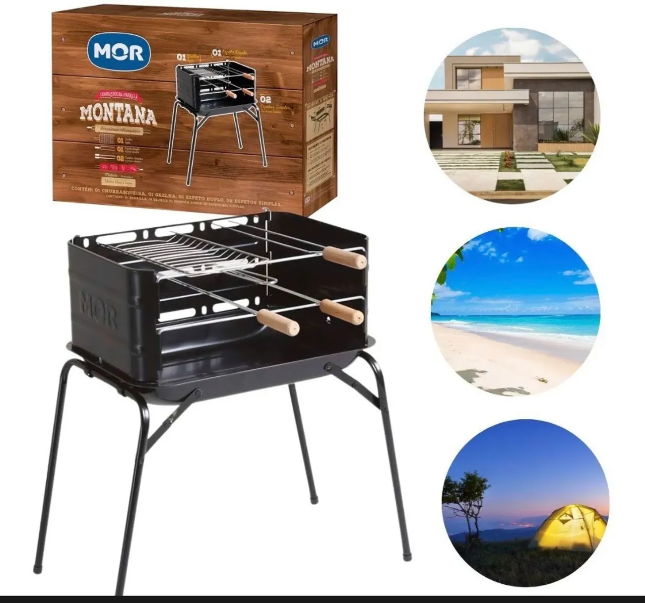Churrasqueira Montana MOR - Ideal para seu churrasco!