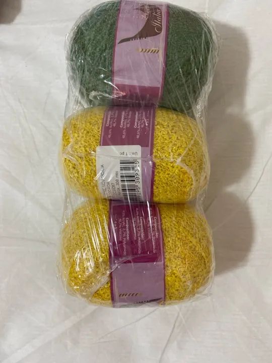 Kit linea Itália Sicília 3 novelos de linha para crochê