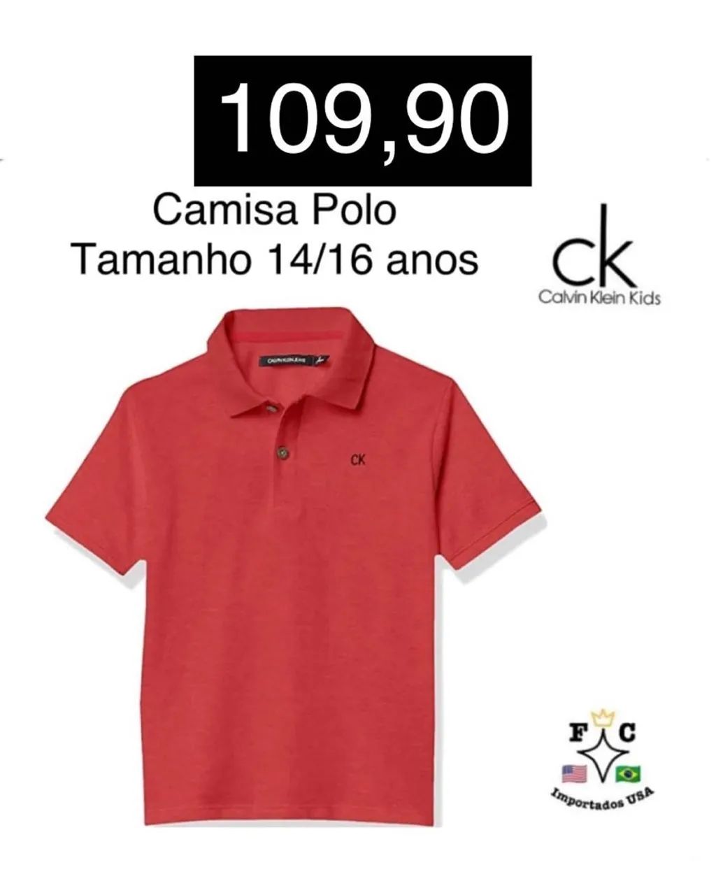 Camisa Polo Calvin Klein 