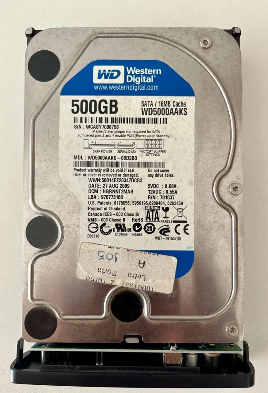 HD 500 GB SATA COM CASE  - Foto 2
