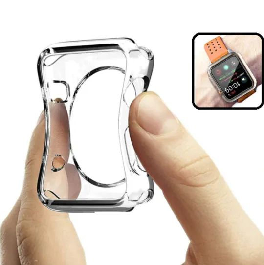 Capa Case Aberta Para Smartwatch De 44mm E 49mm TPU Transparente - Foto 3