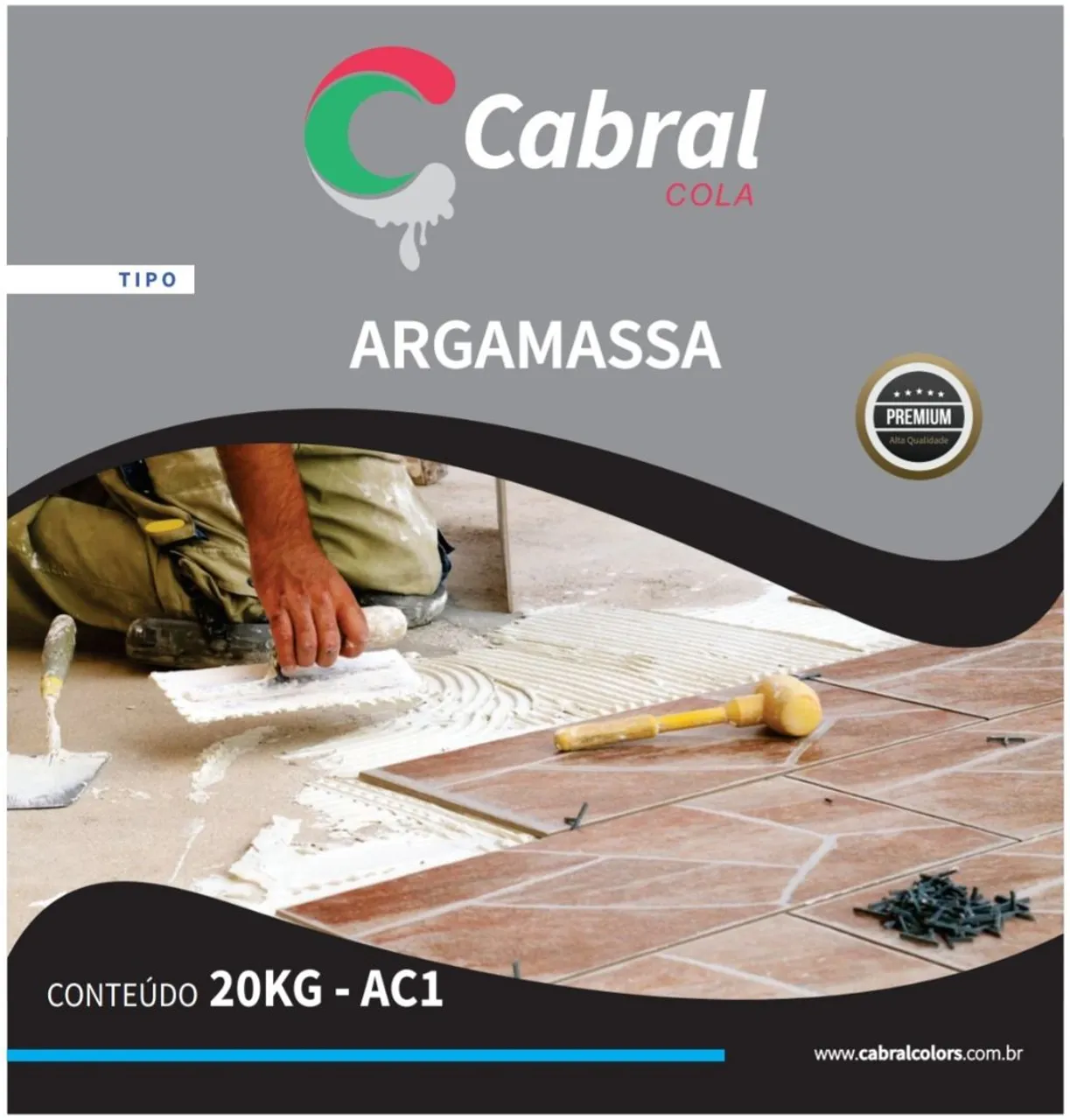 Argamassa para assentamento de pisos e revestimentos 20kg - AC1
