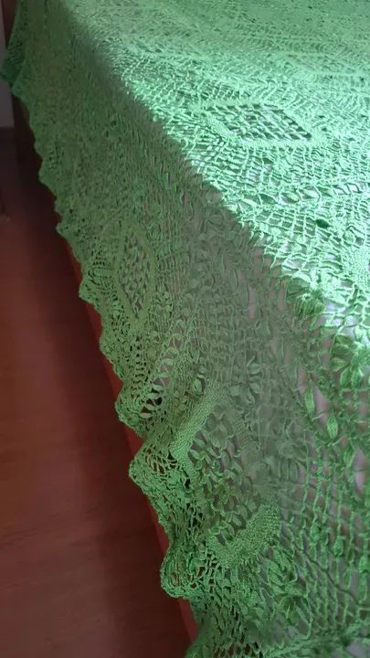 Toalha ou Colcha de Bilro, Artesanal Feita à Mão.  Lindíssima! - Foto 5