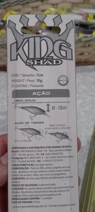 Iscas de Pesca King 70 - Novas - Foto 2