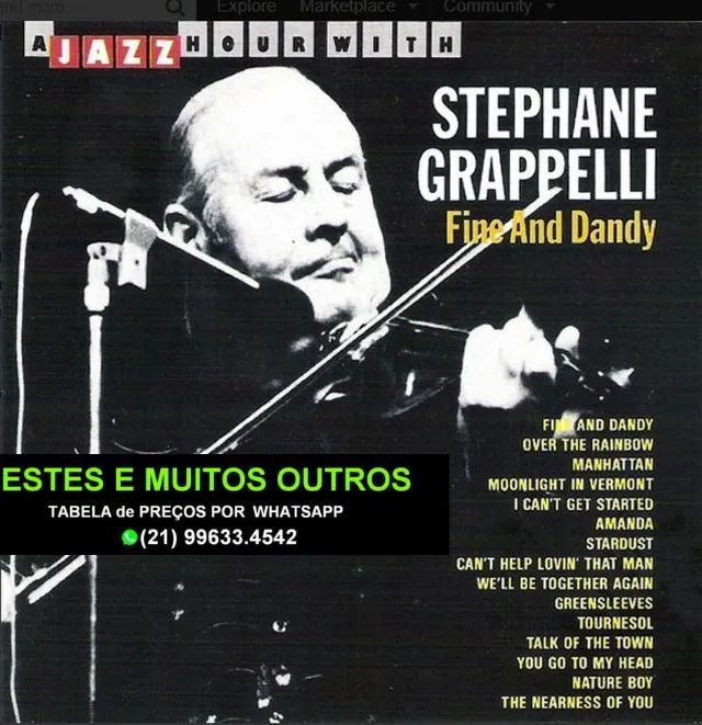 5 Cds do violinista de Jazz Stephane Grappelli. Mais de 900 cds e dvds disponíveis. - Foto 2