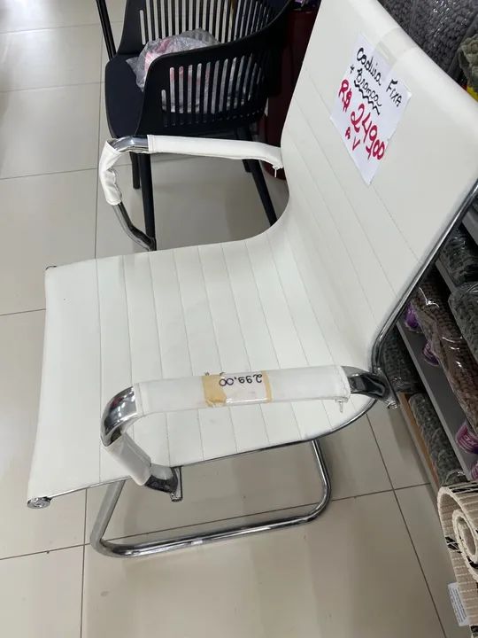 Promoção de Cadeira Fixa Branca só 149 - Foto 2