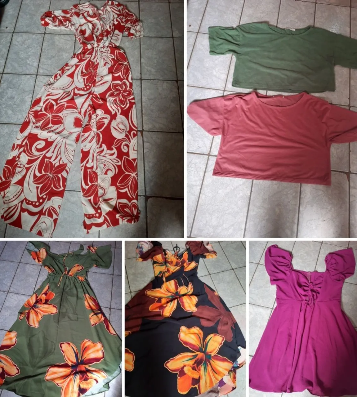 Vestidos e Macacão Florais - Peças Lindas e Estilosas