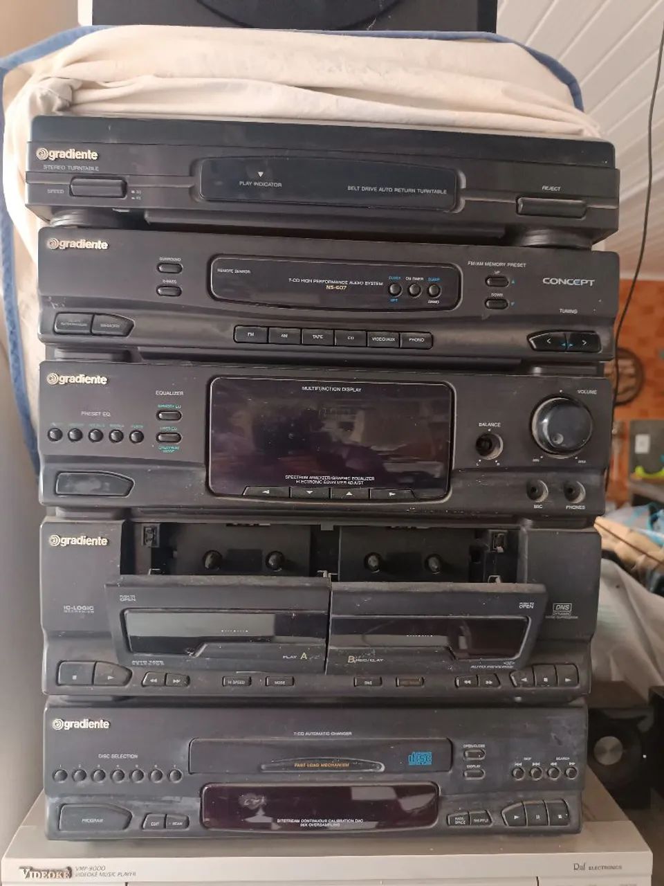 Conjunto Gradiente de Som e Vídeo - 5 Peças