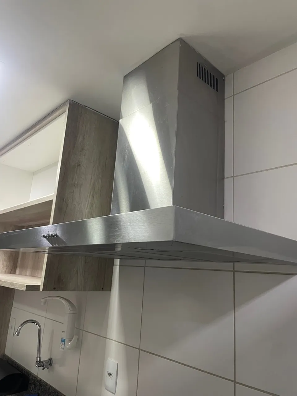 Coifa de cozinha em aço inox