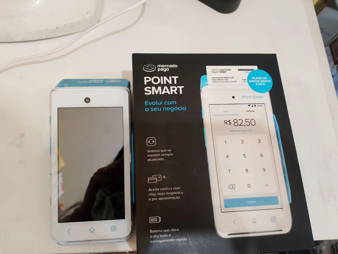 Máquina de cartão Point Smart - Mercado Pago - Foto 3