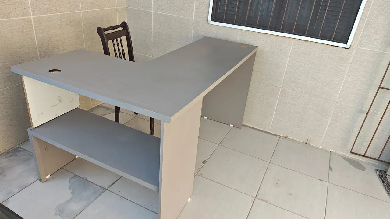 Mesa de Escritório em L - Ótimo estado! - Foto 5