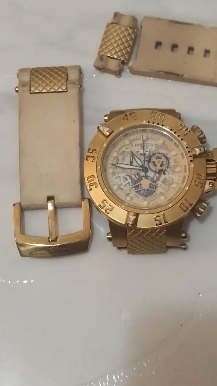 Relógio Invicta Subaqua Original Dourado subaqua