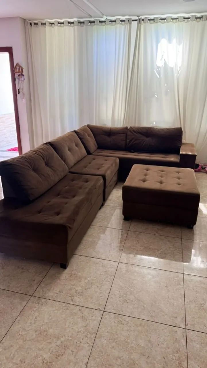 Venda de sofá de canto  4 peças semi novo - Foto 2