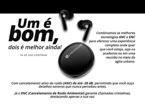 Fone original Wearzone - WZ06