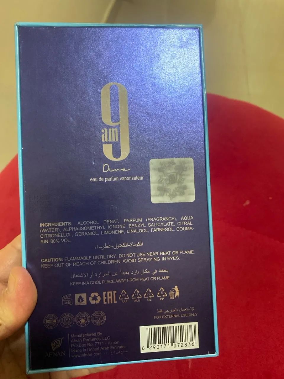 PERFUME ÁRABE AFNAN 9 AM DIVE - 100 ML ? - Foto 3