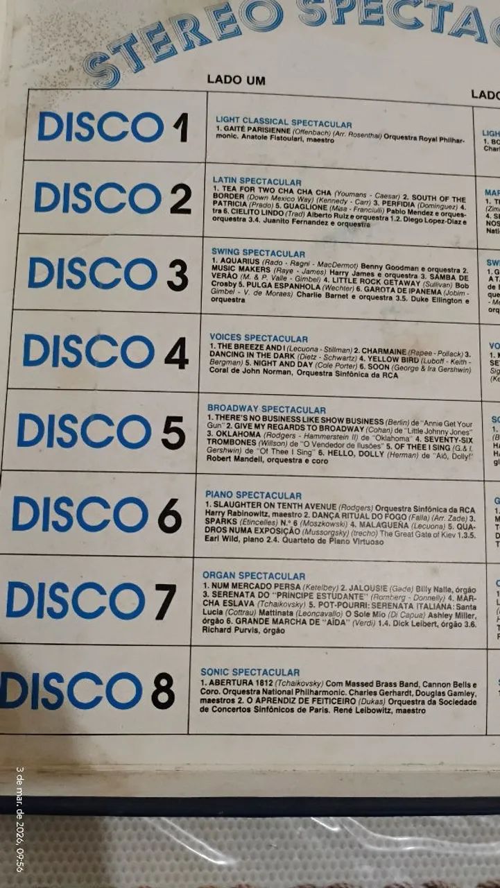 STEREO SPECTACULAR. coleção 8 LPS músicas  - Foto 4