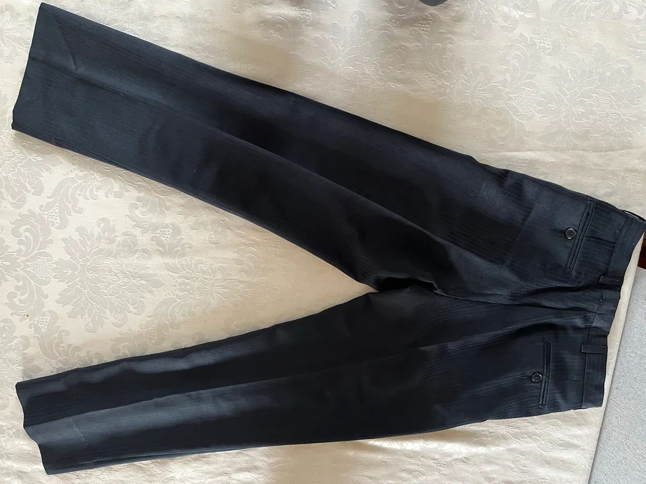 Calça social com listras Fazzolin uomo - Foto 3
