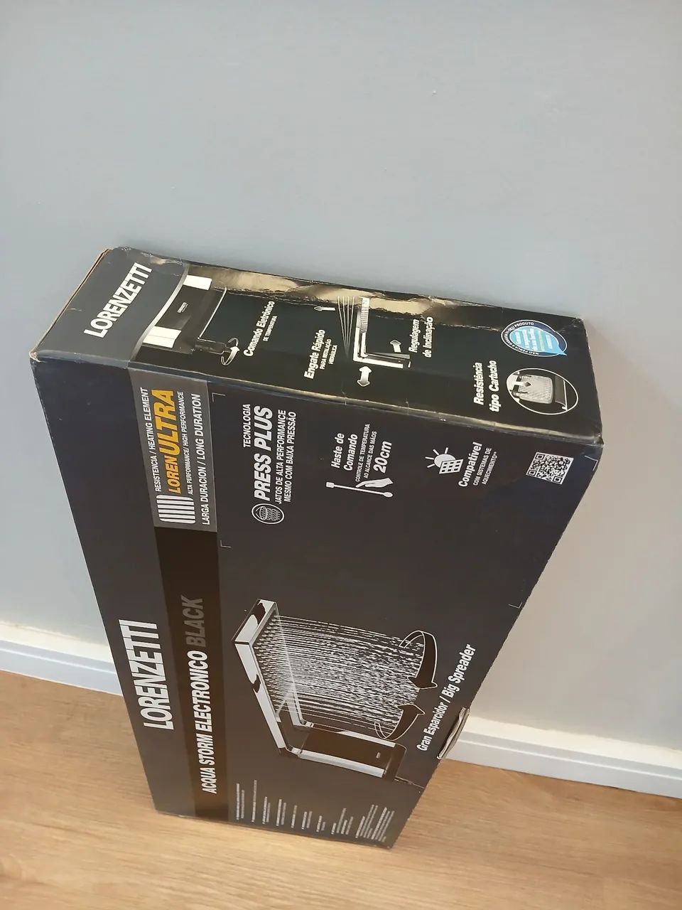 Chuveiro Eletrônico Lorenzetti Acqua Storm Preto 5500W 127v - Foto 3
