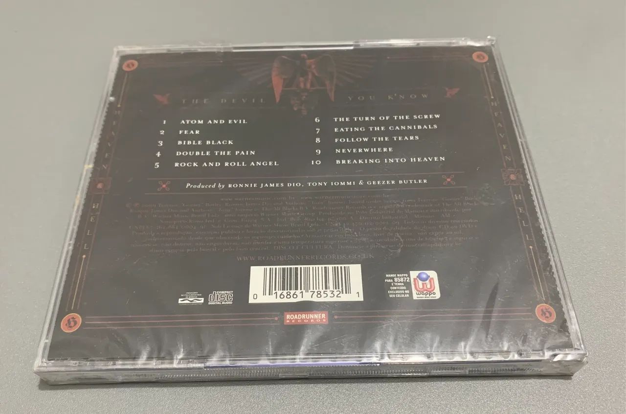CD The Devil You Know Heaven and Hell 2009 Lacrado Original Roadrunner Records - Foto 3