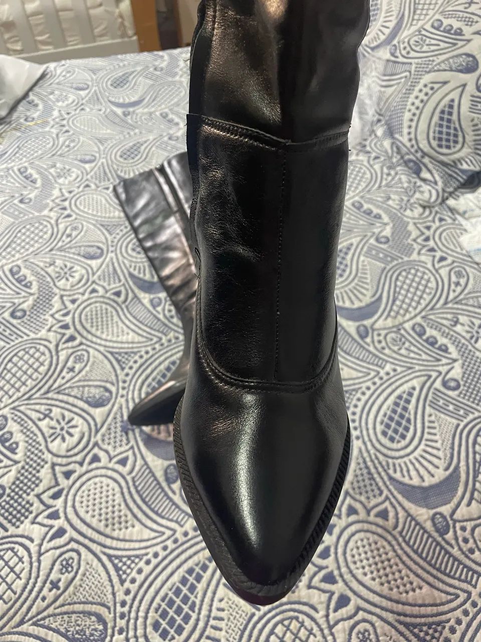 Bota cano alto couro  - Foto 4
