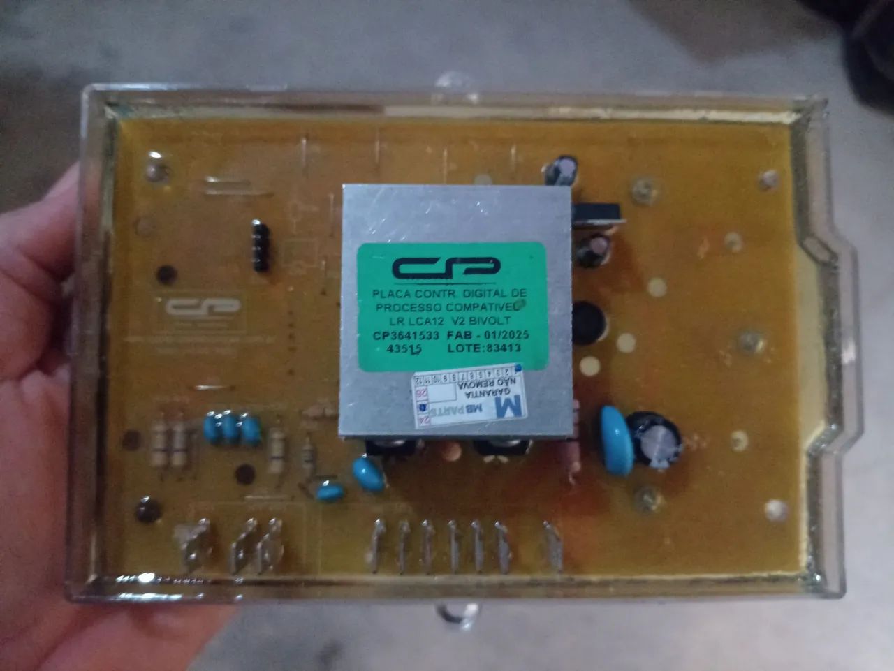 Placa de máquina de lavar comprei errada