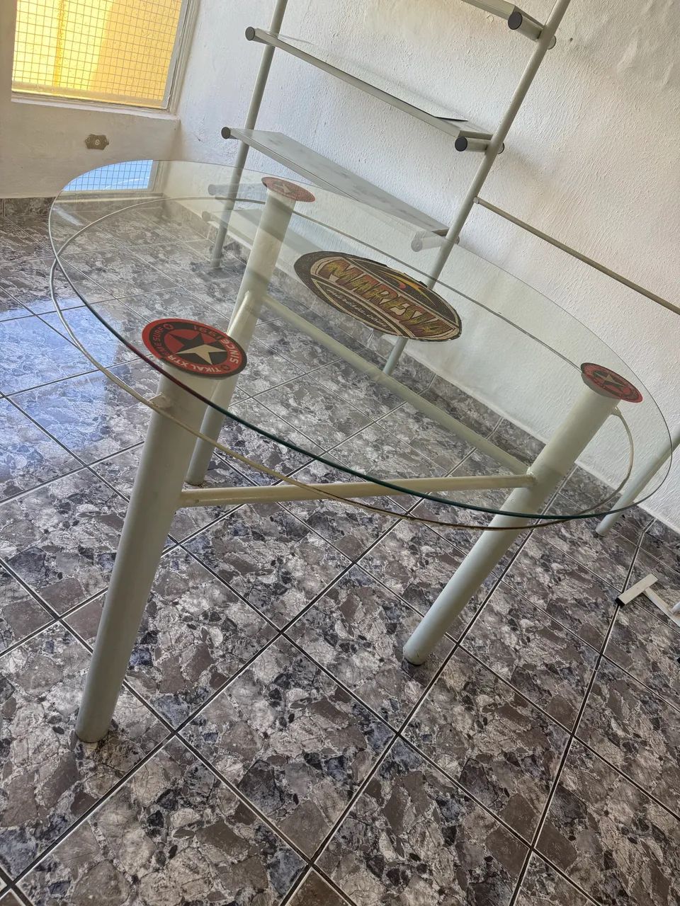 Mesa Oval Vidro - Foto 3