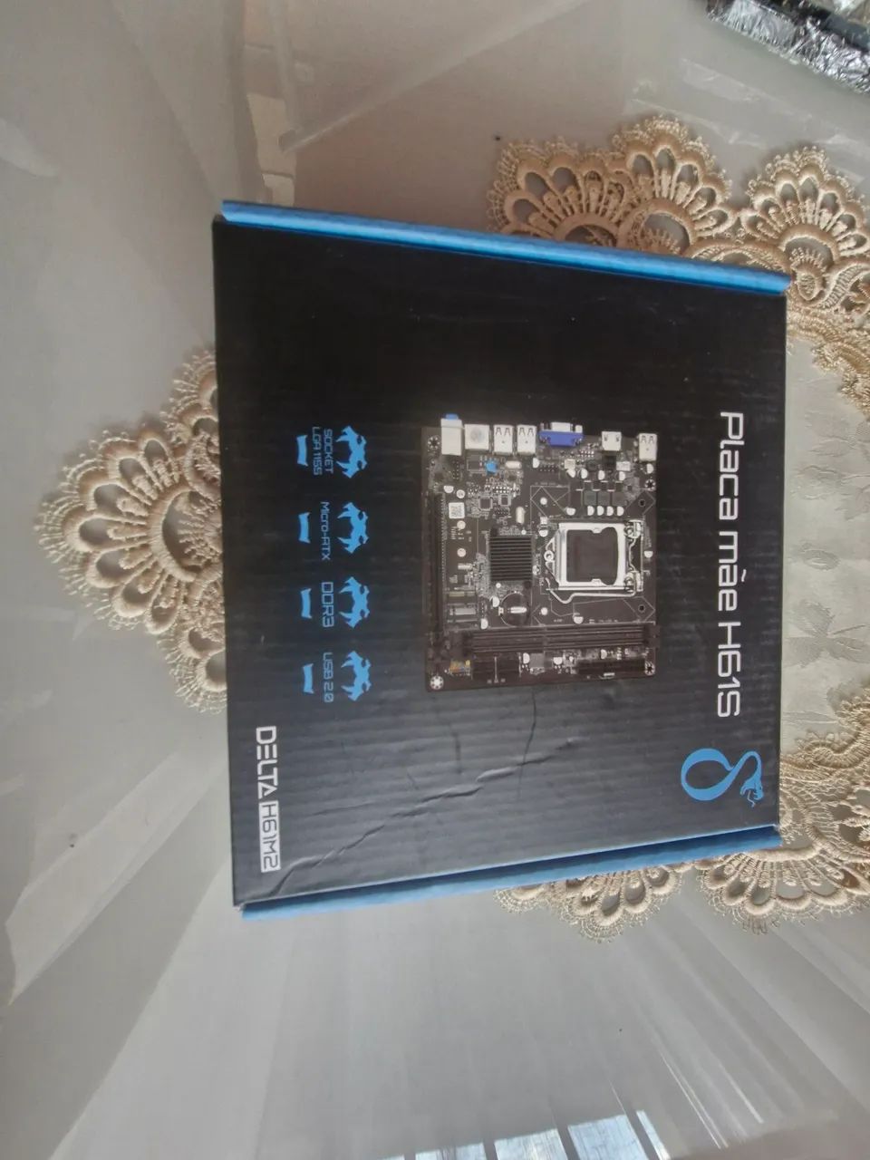 Placa Mãe H61S DDR3 Micro-ATX LGA 1155 2ª e 3ª geração